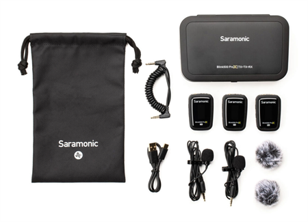 Saramonic komplett trådlöst system med lavaliermikrofoner